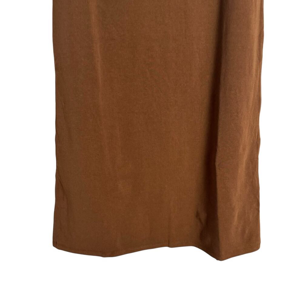 WeWoreWhat Pull-On Saddle Brown Jersey Midi Skirt Size Small - Picture 4 of 8